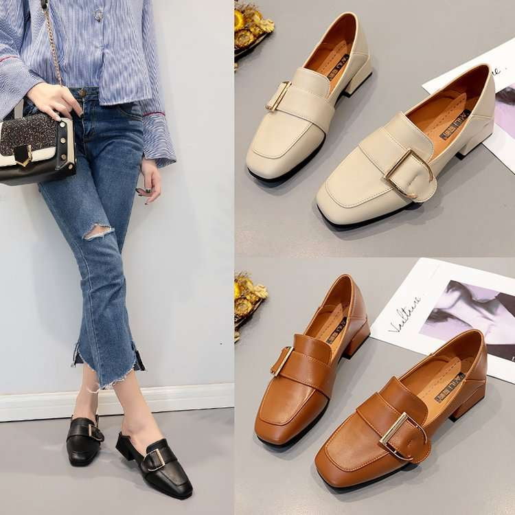 flats single-toe shoes, students spring, women loafer shoes - available at Sparq Mart