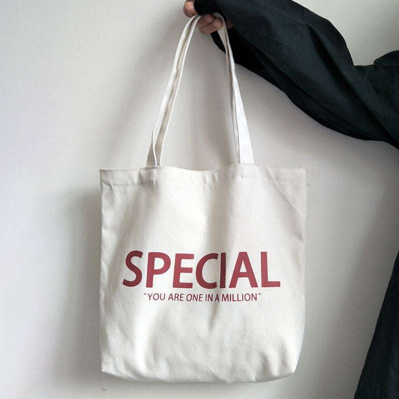 Casual Canvas Handbag, Shoulder Tote Bag, Student Canvas Bag - available at Sparq Mart