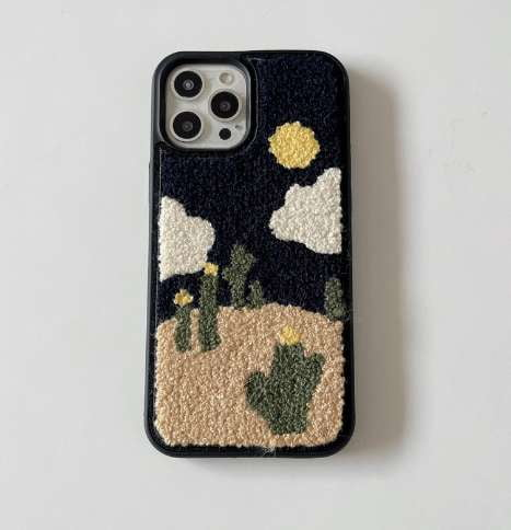 Fashionable Phone Cover, Protective Flannel Case, Sunflower iPhone Case - available at Sparq Mart