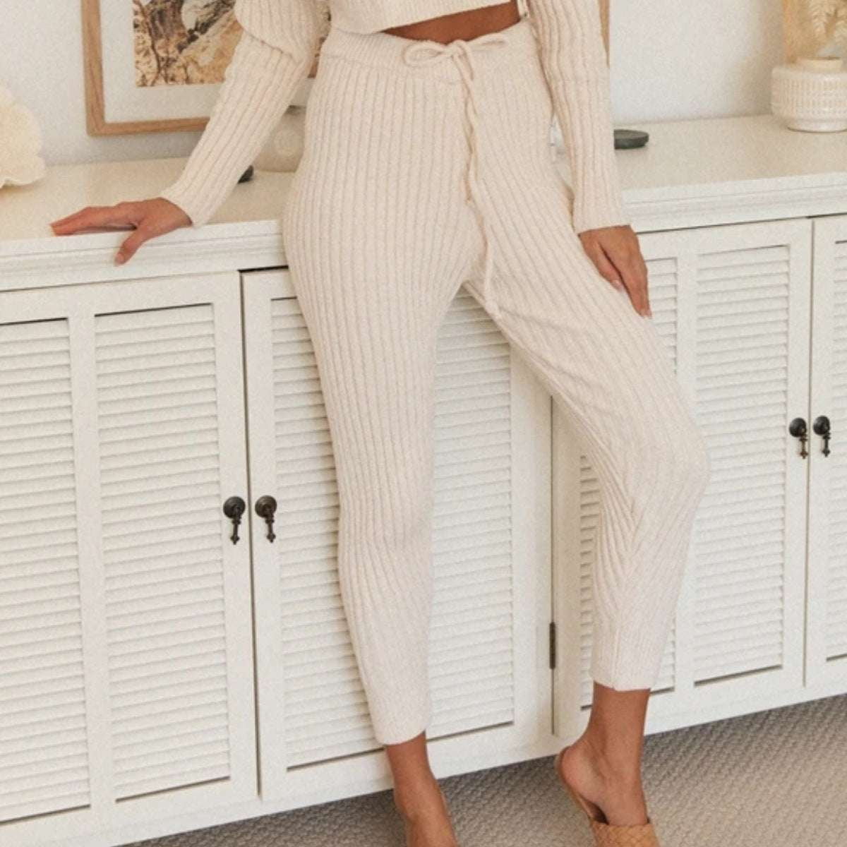 Beige sweater suit, L M S XL sweater suit, Stylish sweater suit - available at Sparq Mart