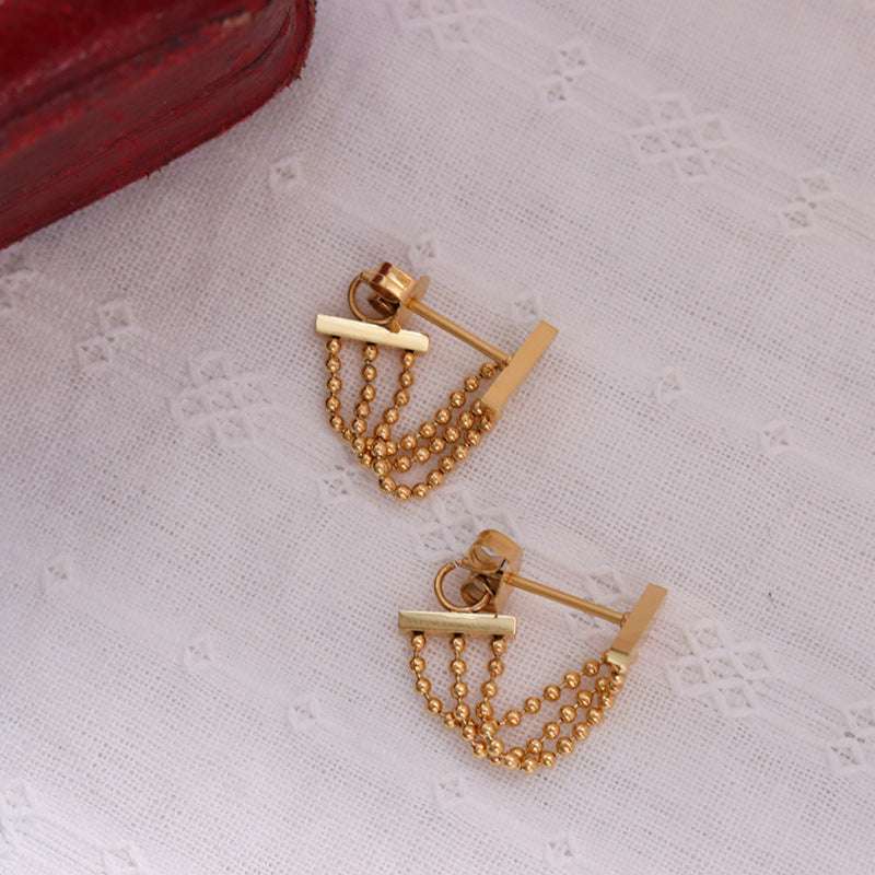 Fashionable Bead Earrings, Trendy Tassel Earrings, Unique Chain Earrings - available at Sparq Mart