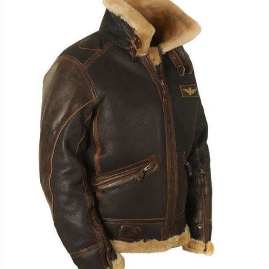 Brown Fashionable Winter Jacket, Men's Casual Winter Coat, Stylish Winter PU Jacket - available at Sparq Mart