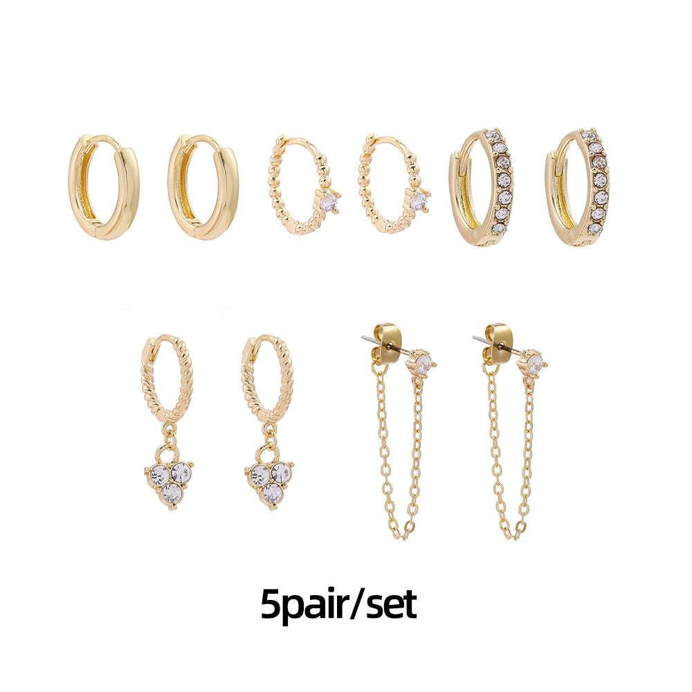 Alloy Earrings Fashion, Online Earrings Boutique, Trendy Earrings Set - available at Sparq Mart