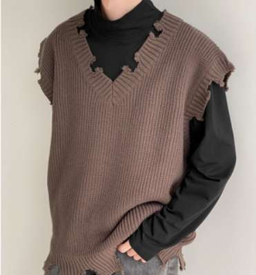 Destroyer Knit Vest, Men's Vest Fashion, Stylish Knit Vest - available at Sparq Mart