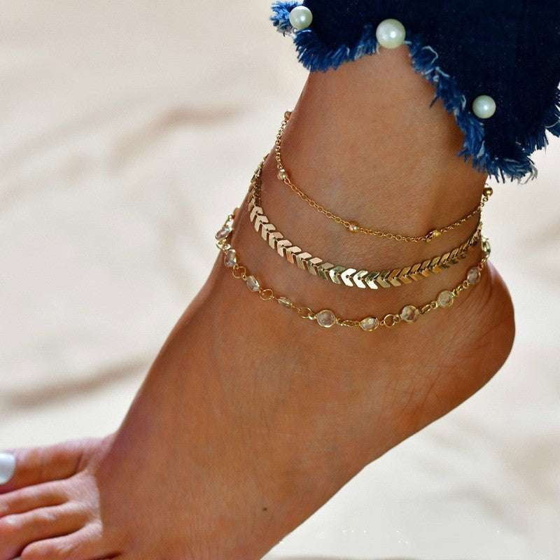 stylish look, trendy anklet, women's fashion - available at Sparq Mart