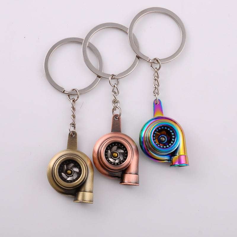 Car Mod Keyring, Metal Turbo Keychain, Turbo Engine Keychain - available at Sparq Mart