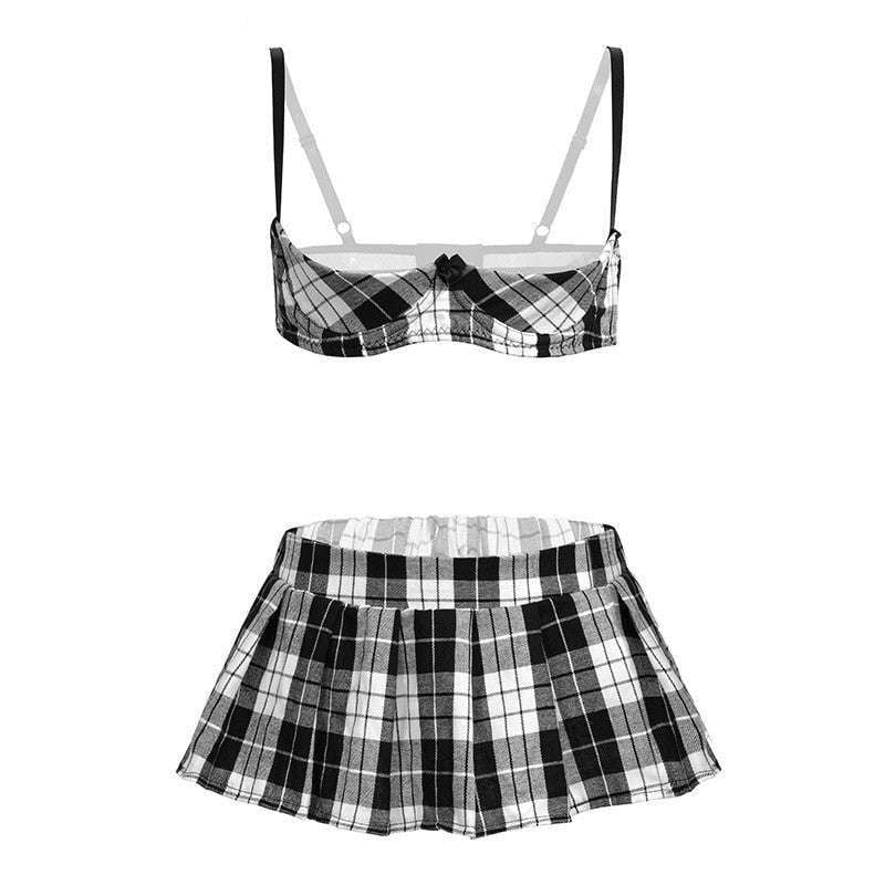 Underwire Plaid Student, Uniform Set - available at Sparq Mart