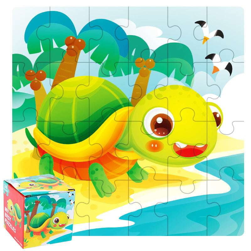 animal traffic game, cartoon dinosaur puzzle, kids wooden playset - available at Sparq Mart