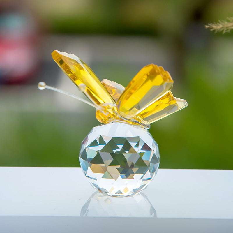 Butterfly Ornament Gift, Crystal Butterfly Decor, Decorative Butterfly Figurine - available at Sparq Mart