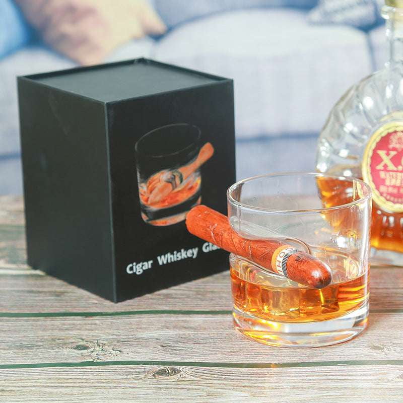 Bar Quality Glass, Elegant Whiskey Cup, Hand Blown Glassware - available at Sparq Mart