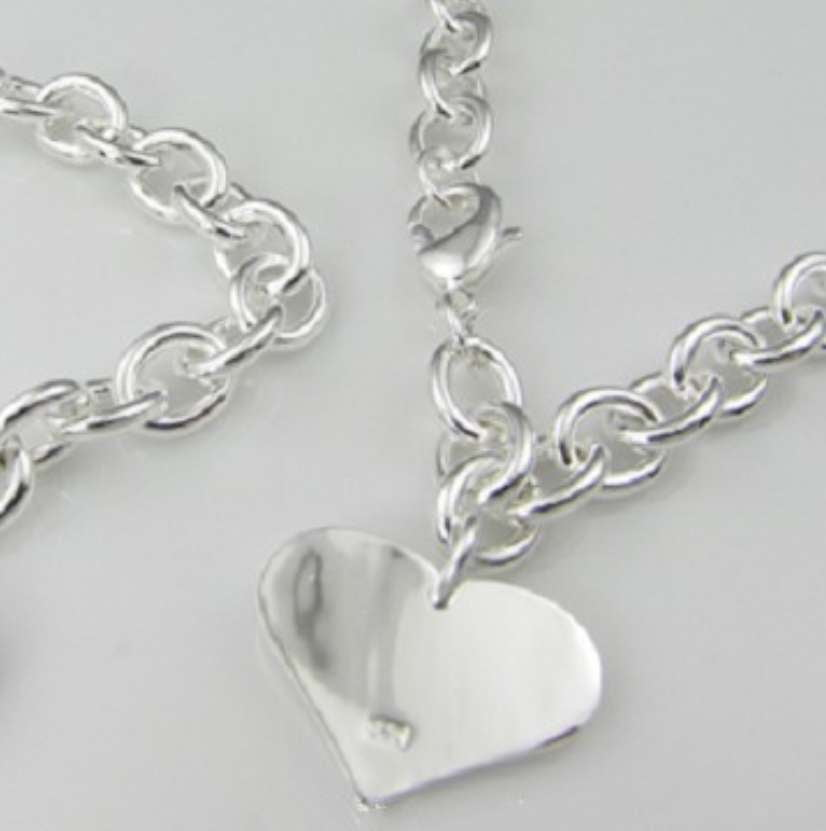 Heart Pendant Set, Love Heart Necklace, Romantic Jewelry Gift - available at Sparq Mart