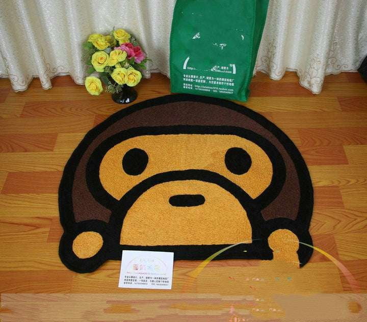 Comfortable Hall Pillow, Monkey Cushion Decor, Unique Carpet Cushion - available at Sparq Mart