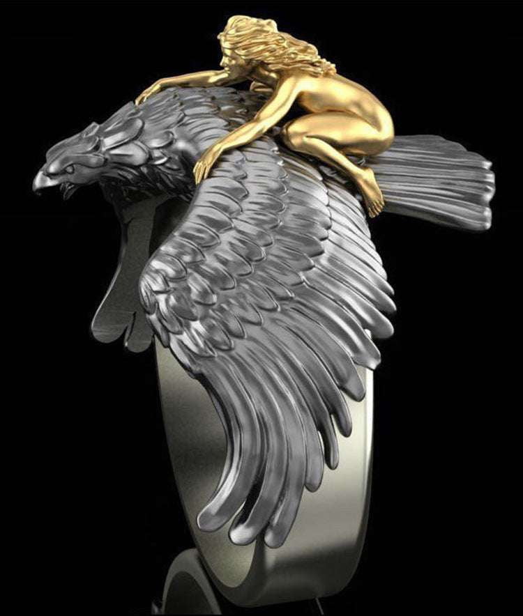 Creative Girl's Jewelry, Eagle Silver Ring, Exclusive Silver Rings - available at Sparq Mart