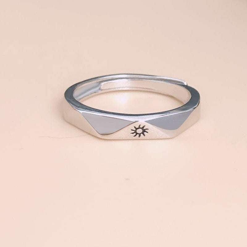 Couples Adjustable Rings, Diamond Love Ring, Sun Moon Ring - available at Sparq Mart