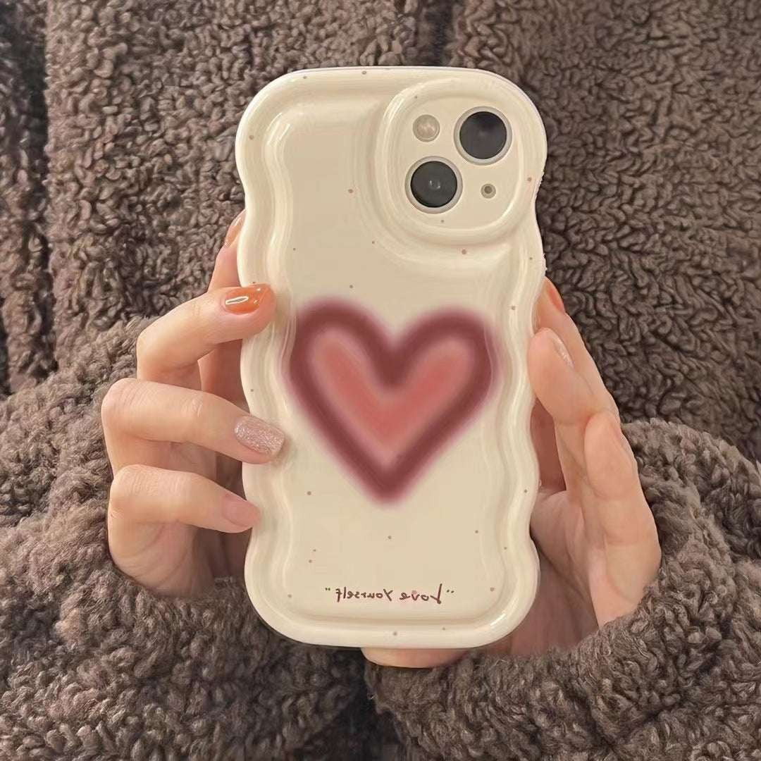 Love Wave Cover, Protective Phone Shell, Wine Red Case - available at Sparq Mart