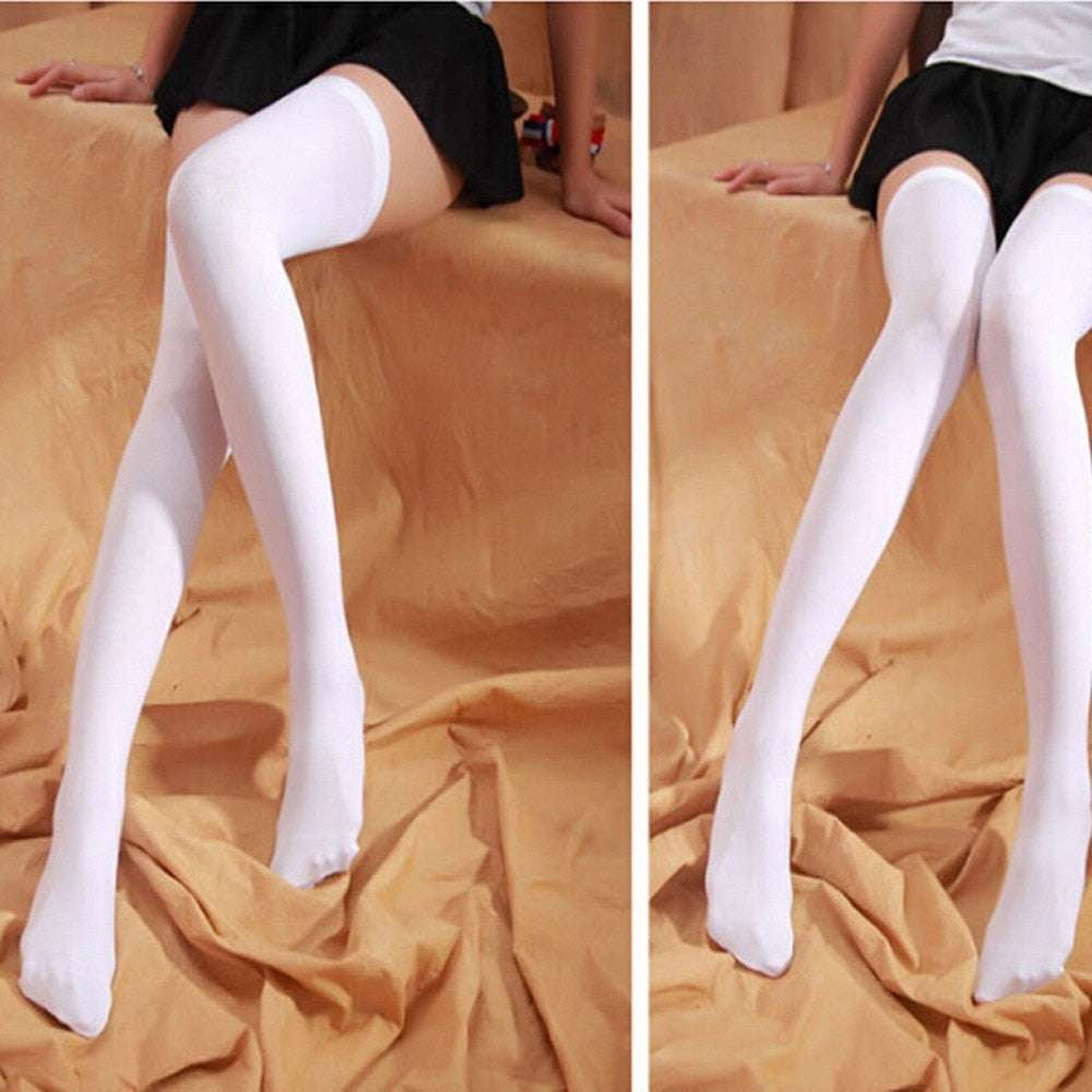 Over-Knee Stockings, Princess Thigh-Highs, Velvet Dance Socks - available at Sparq Mart