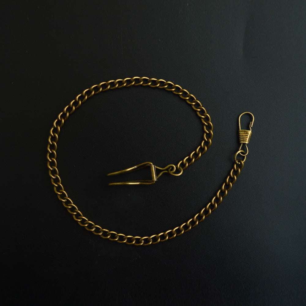 Denim Watch Accessory, Fashionable Chain Accessory, Vintage Pocket Watch Chain - available at Sparq Mart