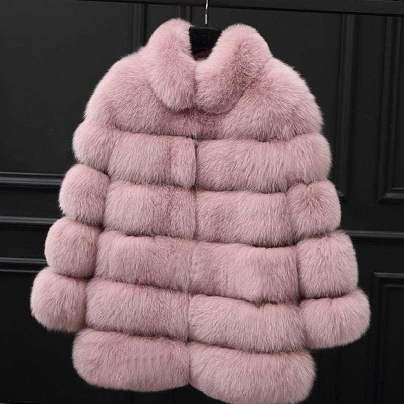 long fur coat, luxury fur coat, Winter women's fur coat - available at Sparq Mart