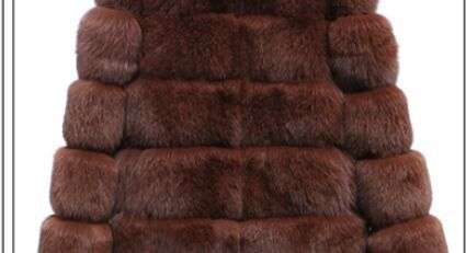 long fur coat, luxury fur coat, Winter women's fur coat - available at Sparq Mart