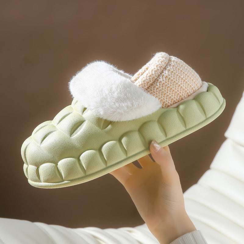 Foldable Heel Slippers, Indoor Bubble Shoes, Women Warm Slippers - available at Sparq Mart