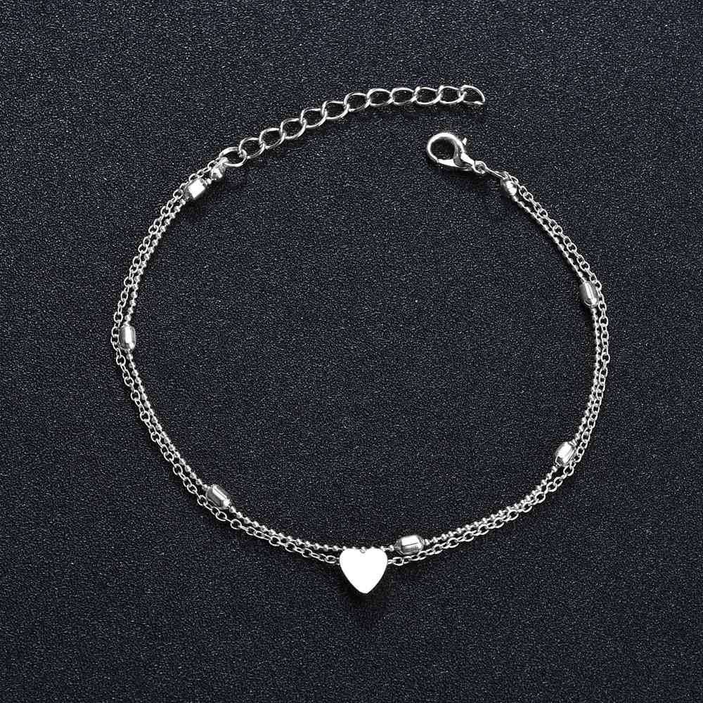 Double Layer Anklet, Love Beach Anklet, Women's Fashion Anklet - available at Sparq Mart